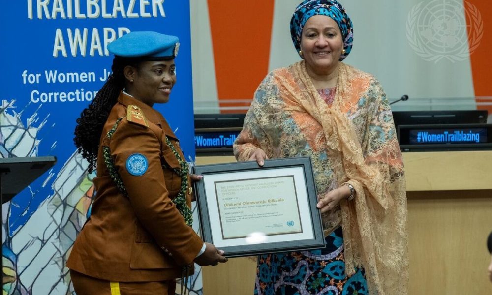 Nigeria’s Olukemi Ibikunle wins 2025 UN Trailblazer Award for Women Justice and Corrections Officers